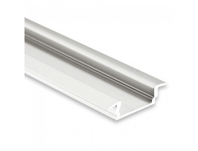 LED Einbauprofil 50m mit Abdeckung 16,80x5,91mm PL8 Weiß für LED Streifen