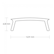 50 Meter - LED Streifen Aluminium Profil 25,66 mm x 18,01 mm mit Abdeckung - P23 (schwarz) für perfekte Lichtführung und Montage 50 Meter - LED Streifen Aluminium Profil 25,66 mm x 18,01 mm mit Abdeckung - P23 (schwarz) für perfekte Lichtführung und Montage