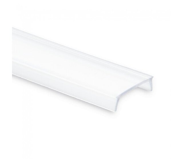 3 Meter Opal LED-Profilabdeckung für LED-Streifen - 12,4 mm Breite - Diffusorabdeckung für gleichmäßige Lichtverteilung - Ideal für Innen- und Außenbeleuchtung - Hochwertige Aluminiumprofile - Einfache Montage