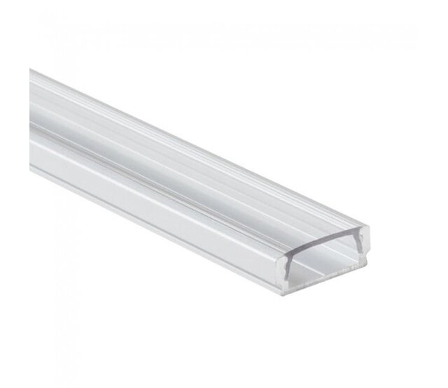 2 m LED Profilabdeckung für LED-Streifen – Klar – 11,5 mm Breite – Hochwertige Abdeckung für optimale Lichtstreuung