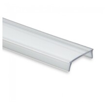 3 Meter klare LED-Profilabdeckung – 11,5 mm Breite – Diffusor für gleichmäßige Lichtverteilung – für LED Streifen, kompatibel mit P17 und P23 – Einfache Montage durch Klicksystem