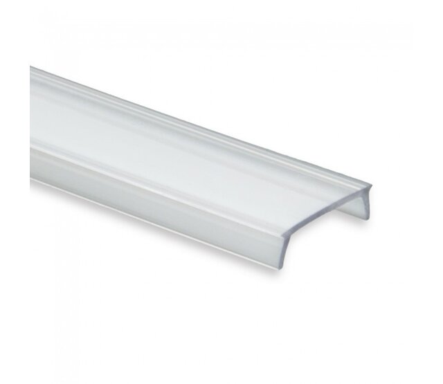 3 Meter klare LED-Profilabdeckung – 11,5 mm Breite – Diffusor für gleichmäßige Lichtverteilung – für LED Streifen, kompatibel mit P17 und P23 – Einfache Montage durch Klicksystem