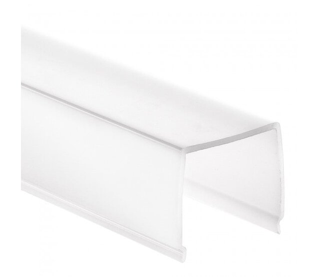 2 Meter Opal LED-Profilabdeckung für LED-Streifen – 25,8 mm Breite – Diffusor C3 – Hochwertige Abdeckung für indirekte Beleuchtung – Ideal für Wohn- und Gewerberäume