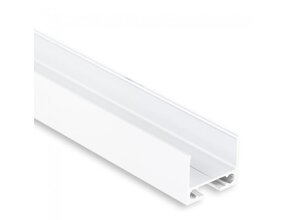 Unterprofil / Montageprofil für LED Aluprofil – 2 Meter – PL10 Weiß
