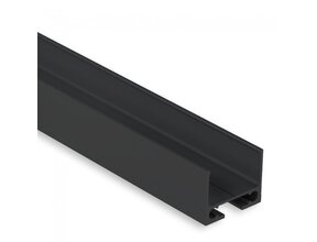 Schwarzes Montageprofil / Aufhängeprofil für LED-Aluprofil – 2 Meter – PL10 Schwarz