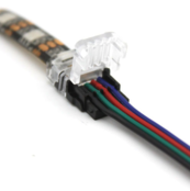 Wasserdichter Verbinder für 10mm RGB LED-Streifen – IP67 Schutz, 10mm Breite, für flexible LED-Beleuchtung, einfache Montage, robuste Kunststoffausführung