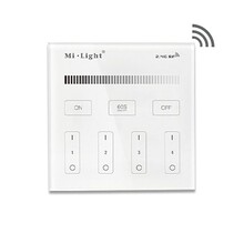 Drahtloser LED-Wanddimmer für einfarbige LED-Streifen – 12-24V, 4A, 96W, Touch-Bedienung, kompatibel mit RGBW-LEDs, inkl. Fernbedienung, einfach zu installieren, dimmbar, für Wohn- und Gewerberäume