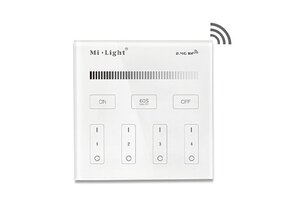 Funk LED Wanddimmer für einfarbige LED Streifen – Kabellose Steuerung