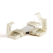 8mm LED-Streifen T-Verbinder – 3-Wege Steckverbinder für 2-polige, flexible LED-Bänder, 8mm breit, ideal für Einfarben-LEDs mit hochwertigen Kontakten