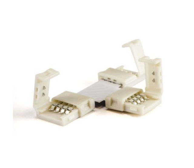 8mm LED-Streifen T-Verbinder – 3-Wege Steckverbinder für 2-polige, flexible LED-Bänder, 8mm breit, ideal für Einfarben-LEDs mit hochwertigen Kontakten