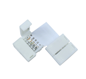 12 mm breite RGBW LED Streifen Eckverbinder – IP20 – 5-poliger 90° Winkelverbinder – für flexible Innenbeleuchtung – einfache Steckverbindung ohne Löten – kompatibel mit RGBW und RGBWW LED-Streifen