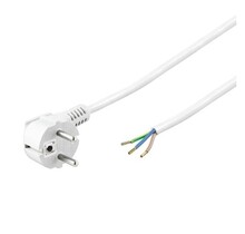 LED-Netzteil Stromkabel – weiß – 1,5 Meter – geerd – für LED-Streifen & Beleuchtung – 230V, 3-polig, CE-zertifiziert – sicher & langlebig
