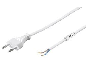 LED Treiber Stromkabel – Weiß / Schwarz– 1m – für LED Streifen & Beleuchtung