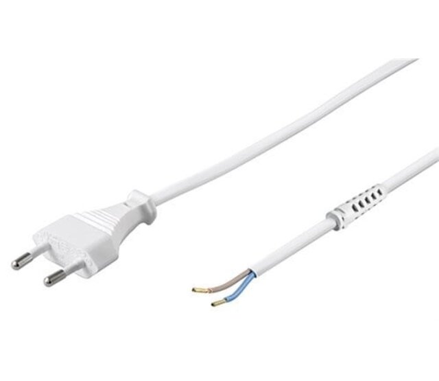 LED Treiber Stromkabel – Weiß / Schwarz– 1m – für LED Streifen & Beleuchtung LED Treiber Stromkabel – Weiß / Schwarz– 1m – für LED Streifen & Beleuchtung