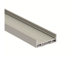 LED Profil 2m mit flacher Abdeckung 33,4x12,8 mm für LED Streifen - PN10.C1ALU
