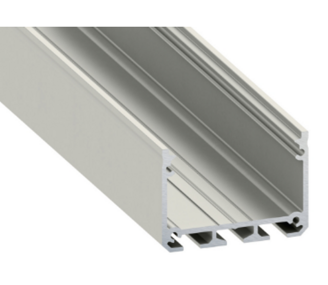 LED Aluminiumprofil XL 200 cm mit Diffusorabdeckung 40 mm x 31 mm – XL31ALU für LED Streifen, hochwertige Beleuchtungslösung, präzise Lichtlenkung, ideal für Innen- und Außenbereich, robuste Bauweise, einfache Montage