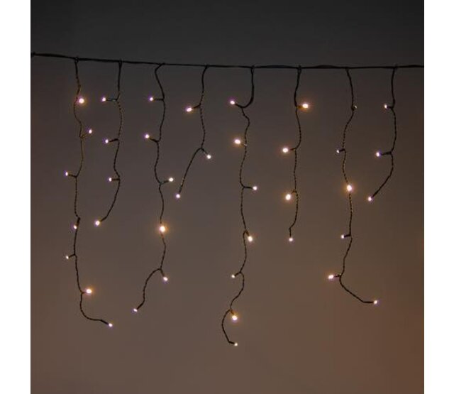7m LED Eiszapfen Lichterkette mit 360 warmweißen LEDs, 8 Modi, Timer & Memory – Perfekt für festliche Außendekoration – LUKSUS