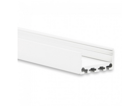 LED Aluminium Profil 10m mit flacher Abdeckung 26,79x11,69mm PN4 C1 Weiß