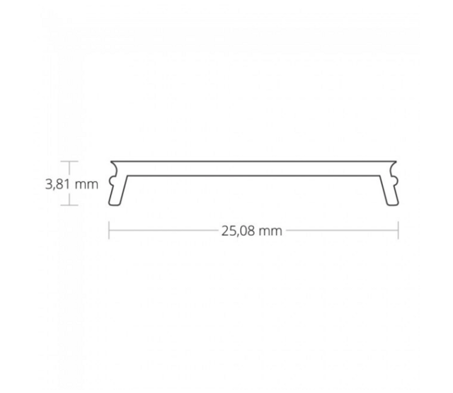 LED Aluminiumprofil PN4 C1 Schwarz, 10 m Länge