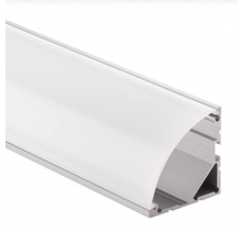 Extra großes LED-Eckprofil mit gebogener Abdeckung