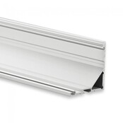 Extra großes LED-Eckprofil mit gebogener Abdeckung