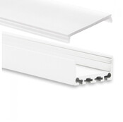 LED-Aluminiumprofil 20 Meter, 26,79 mm x 11,69 mm, PN4 C1, Weiß – Niedrige Abdeckung für LED-Streifen, optimale Wärmeableitung, hochwertige Verarbeitung, ideal für Innenbeleuchtung LED-Aluminiumprofil 20 Meter, 26,79 mm x 11,69 mm, PN4 C1, Weiß – Niedrige Abdeckung für LED-Streifen, optimale Wärmeableitung, hochwertige Verarbeitung, ideal für Innenbeleuchtung