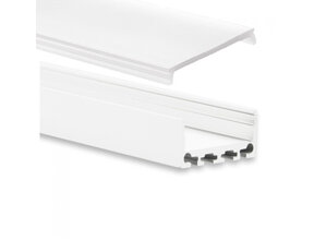 LED Profil 20m mit flacher Abdeckung 26,79x11,69mm PN4 C1 – Weiß