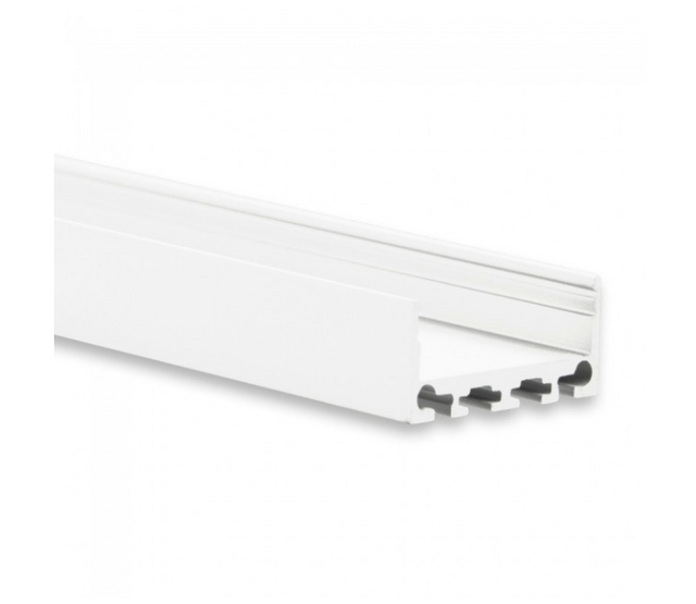 LED-Aluminiumprofil 20 Meter, 26,79 mm x 11,69 mm, PN4 C1, Weiß – Niedrige Abdeckung für LED-Streifen, optimale Wärmeableitung, hochwertige Verarbeitung, ideal für Innenbeleuchtung LED-Aluminiumprofil 20 Meter, 26,79 mm x 11,69 mm, PN4 C1, Weiß – Niedrige Abdeckung für LED-Streifen, optimale Wärmeableitung, hochwertige Verarbeitung, ideal für Innenbeleuchtung