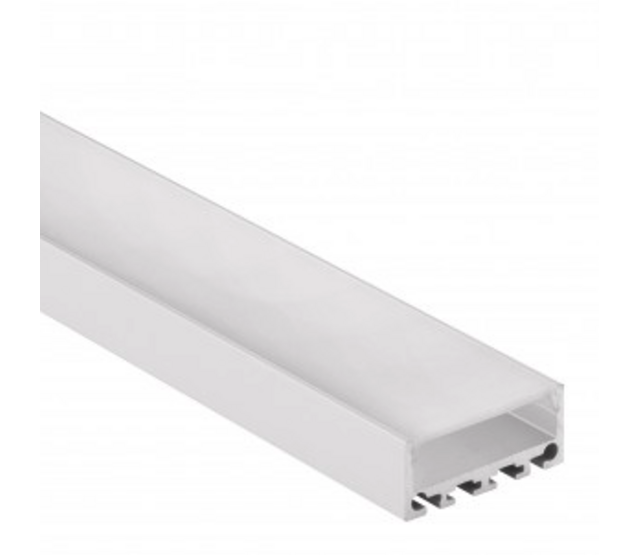 LED-Aluminiumprofil 20 Meter, 26,79 mm x 11,69 mm, PN4 C1, Weiß – Niedrige Abdeckung für LED-Streifen, optimale Wärmeableitung, hochwertige Verarbeitung, ideal für Innenbeleuchtung LED-Aluminiumprofil 20 Meter, 26,79 mm x 11,69 mm, PN4 C1, Weiß – Niedrige Abdeckung für LED-Streifen, optimale Wärmeableitung, hochwertige Verarbeitung, ideal für Innenbeleuchtung