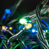 32 m LED Lichterkette mit 320 bunten LEDs, 8 Modi, IP44 für Innen- und Außenbereich – LUKSUS