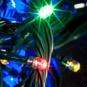 32 m LED Lichterkette mit 320 bunten LEDs, 8 Modi, IP44 für Innen- und Außenbereich – LUKSUS