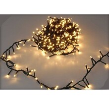 App-gesteuerter LED-Cluster für Weihnachtsbeleuchtung – 400 LEDs in extra warmweiß (2700K), 8 Helligkeitsstufen, 24V, IP44, 10m Länge – Ideal für festliche Dekoration innen und außen