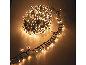 Cluster Lichterkette - Extra Warmweiß - 10m - 500 LEDs - Innen & Außen