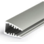 LED Streifen Aluminium Profil MK10 für Glasplatten, 1 Meter, 27 x 16,5 mm, diffuses Licht, einfache Montage, hochwertige Optik, ideal für indirekte Beleuchtung