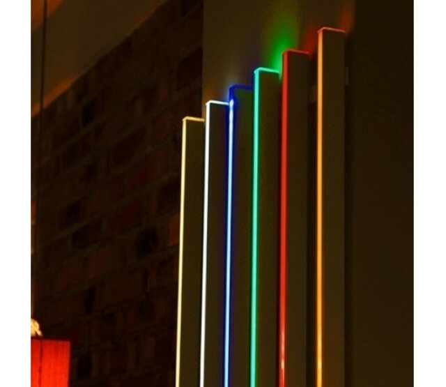 LED Streifen Aluminium Profil 1 Meter, 27 mm x 16,5 mm, MK10, für Glasplatten, diffuses Licht, einfach zu montieren, hochwertige Optik, ideal für indirekte Beleuchtung