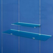 LED Streifen Aluminium Profil 1 Meter, 27 mm x 16,5 mm, MK10, für Glasplatten, diffuses Licht, einfach zu montieren, hochwertige Optik, ideal für indirekte Beleuchtung