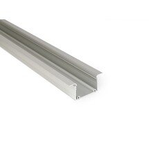 Extra großes LED-Aluminiumprofil 1m mit Abdeckung 77x36mm für LED-Streifen XL12