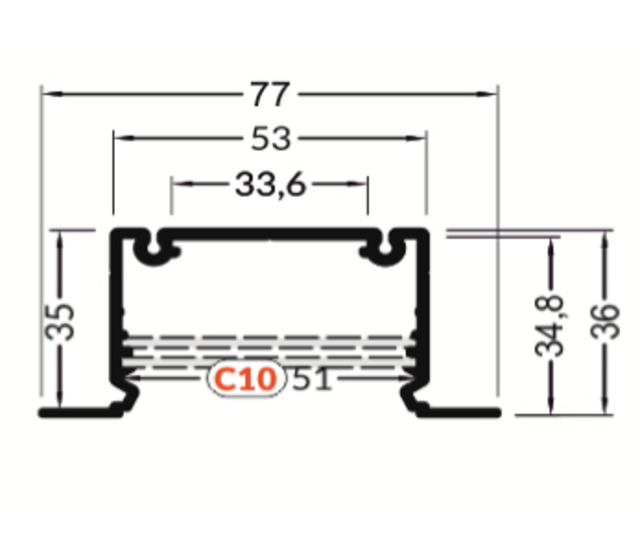 Extra großes LED-Aluminiumprofil 1 Meter mit Abdeckung 77 mm x 36 mm XL12 – Hochwertiges Profil für LED-Streifen, ideal für Beleuchtungsprojekte, inklusive Diffusor, maßgenau nach DIN-Norm Extra großes LED-Aluminiumprofil 1 Meter mit Abdeckung 77 mm x 36 mm XL12 – Hochwertiges Profil für LED-Streifen, ideal für Beleuchtungsprojekte, inklusive Diffusor, maßgenau nach DIN-Norm