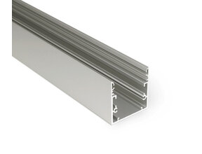 LED Profil XXL 1m mit Abdeckung 53x53mm für LED Streifen - XL53ALU
