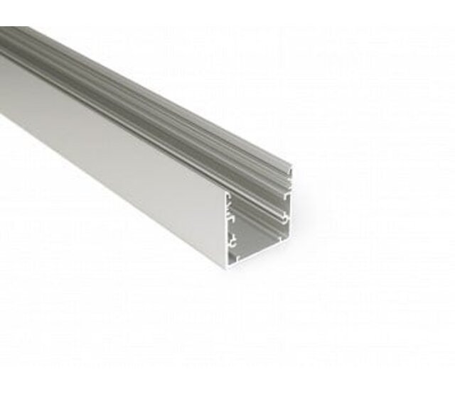 LED Aluminiumprofil XXL 1 Meter mit Abdeckung 53 mm x 53 mm – XL53ALU für LED Streifen, hochwertige Montage für indirekte Beleuchtung, 53x53 mm, 1 m Länge, optimale Wärmeableitung, inklusive Diffusor LED Aluminiumprofil XXL 1 Meter mit Abdeckung 53 mm x 53 mm – XL53ALU für LED Streifen, hochwertige Montage für indirekte Beleuchtung, 53x53 mm, 1 m Länge, optimale Wärmeableitung, inklusive Diffusor