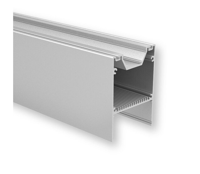 LED Aluminium Profil XXL 200 cm mit hoher Abdeckung 80 mm x 60 mm – XL60ALU für LED Streifen, hochwertige Beleuchtungslösung, optimale Lichtstreuung, präzise Maße 2000 mm x 80 mm x 60 mm, ideal für indirekte Beleuchtung LED Aluminium Profil XXL 200 cm mit hoher Abdeckung 80 mm x 60 mm – XL60ALU für LED Streifen, hochwertige Beleuchtungslösung, optimale Lichtstreuung, präzise Maße 2000 mm x 80 mm x 60 mm, ideal für indirekte Beleuchtung