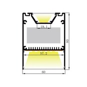 LED Aluminium Profil XXL 200 cm mit hoher Abdeckung 80 mm x 60 mm – XL60ALU für LED Streifen, hochwertige Beleuchtungslösung, optimale Lichtstreuung, präzise Maße 2000 mm x 80 mm x 60 mm, ideal für indirekte Beleuchtung LED Aluminium Profil XXL 200 cm mit hoher Abdeckung 80 mm x 60 mm – XL60ALU für LED Streifen, hochwertige Beleuchtungslösung, optimale Lichtstreuung, präzise Maße 2000 mm x 80 mm x 60 mm, ideal für indirekte Beleuchtung