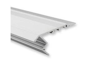 LED-Treppenprofil 2 m, 41,5x20,6 mm – Aluminium mit opaler Abdeckung