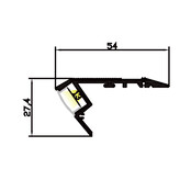LED Treppenprofil 2 Meter mit Abdeckung 41,5 mm x 20,6 mm – D11 | LED-Streifen-Profil für sichere Beleuchtung | Edelstahl oder Aluminium | IP65 Schutzklasse | Einfache Montage | Ideal für Treppenstufen LED Treppenprofil 2 Meter mit Abdeckung 41,5 mm x 20,6 mm – D11 | LED-Streifen-Profil für sichere Beleuchtung | Edelstahl oder Aluminium | IP65 Schutzklasse | Einfache Montage | Ideal für Treppenstufen