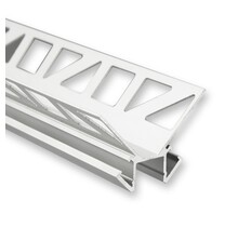 LED Streifen Aluminium Profil 2,5 m 33x33 mm P18 – Grau, Montageprofil für LED-Beleuchtung, 250 cm Länge, 33 mm Breite, 33 mm Höhe, mit P18 Opal-Diffusor