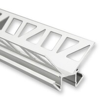 LED Streifen Fliesenprofil 2,5m 33x33mm P18 Grau Aluminium – für indirekte Beleuchtung