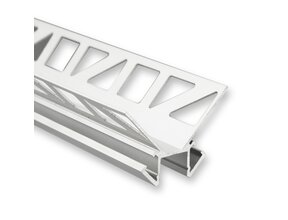 LED Streifen Fliesenprofil 2,5m 33x33mm P18 Grau Aluminium – für indirekte Beleuchtung