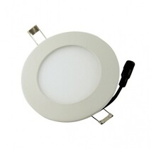 230V LED Einbaustrahler 6W warmweiß (2700K), rund, IP44, 105mm Bohrlochdurchmesser, 120mm Außendurchmesser, dimmbar, energieeffizient, für Decken- und Wandmontage, ideal für Wohn- und Gewerberäume