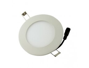 230V LED Einbaustrahler 6W warmweiß (2700K), rund – energiesparende Deckenbeleuchtung