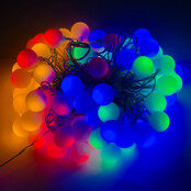 80 LED Feestbeleuchtung Multicolor – 12 Meter IP44 Wasserdicht – 12V Niederspannung, 5050 SMD LEDs für Innen- und Außenbereiche, perfekt für Partys, Events und Dekoration